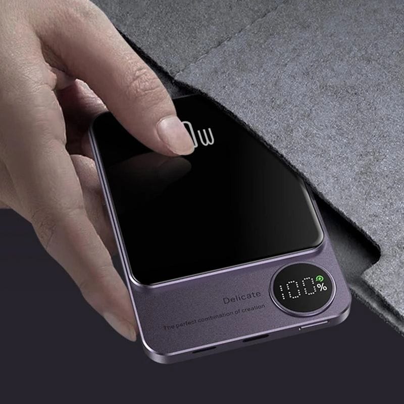 Small Magnetic Portable Power Bank, 10000mAh,